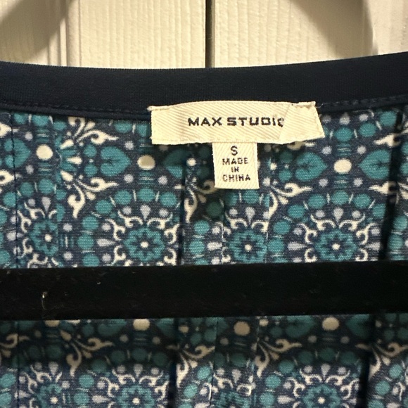 Max Studio Women's Green and Blue Dress - Picture 6 of 6